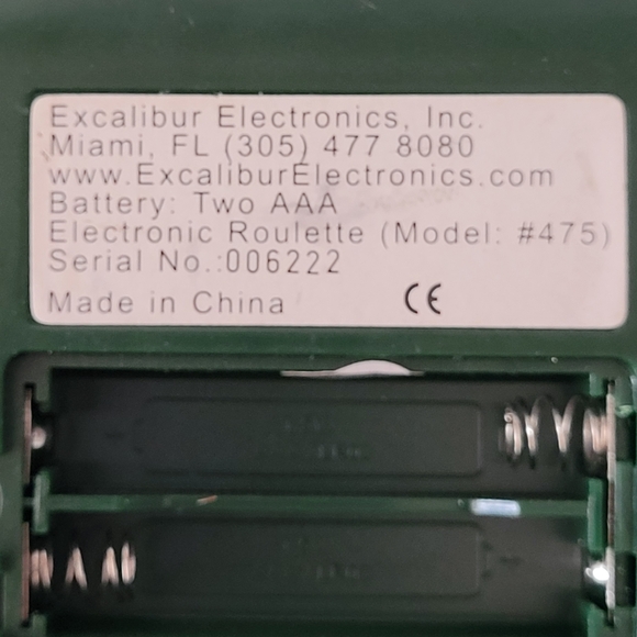 (Lot Of 2) EXCALIBUR Electronic Roulette Handheld Pocket Casino Game Model #475. - Picture 9 of 10